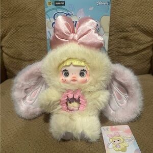Nommi Blind Box Kawaii Plush keychain Bunny Doll with Pink Bow